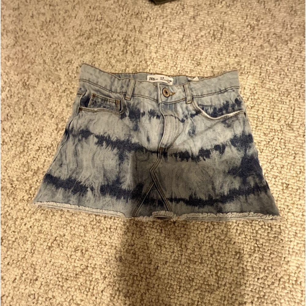 Blue mini skirt
